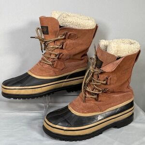 COLEMAN Excursion Series Boots Men 7M Kalmar Winter Brown Leather Lace Up Warm